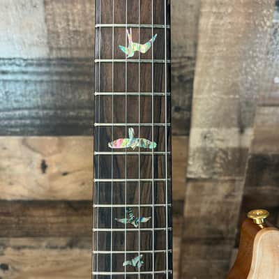 PRS Wood Library Custom 24 Left Handed Quilted Maple 10-Top Natural Finish Ziricote Fingerboard Paisley PRS Hardcase 598 image 14