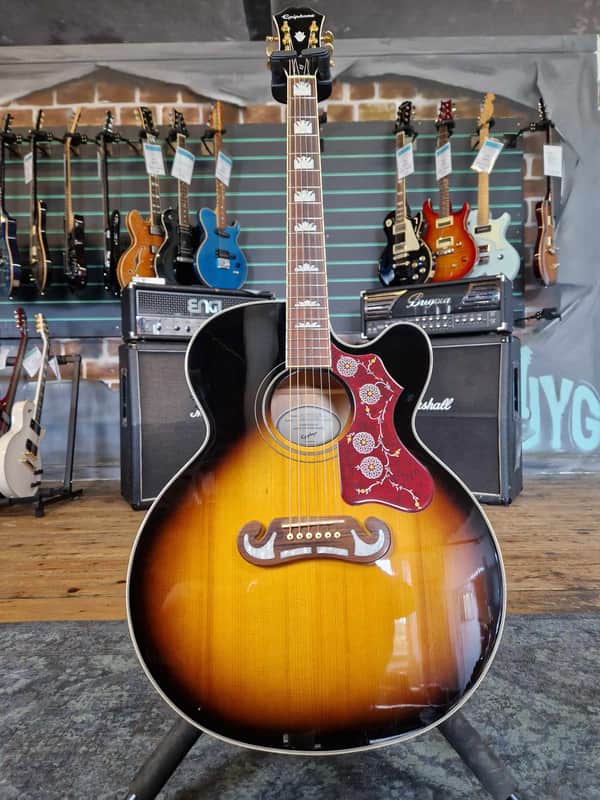 Epiphone EJ200-SCE/VS Vintage Sunburst 2020 Electro Acoustic Guitar image 1