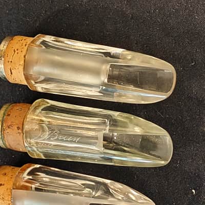 10 clarinet mouthpieces crystal (Selmer, Bucchi, Lucien, pomarico) Rare Good State image 11