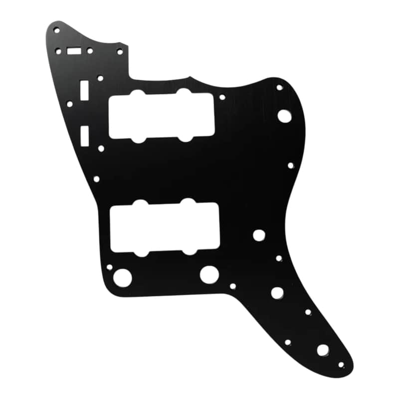 New Fender Jazzmaster Electric Guitar Black Anodized Aluminum Replacement Pickguard Scratch Plate image 1