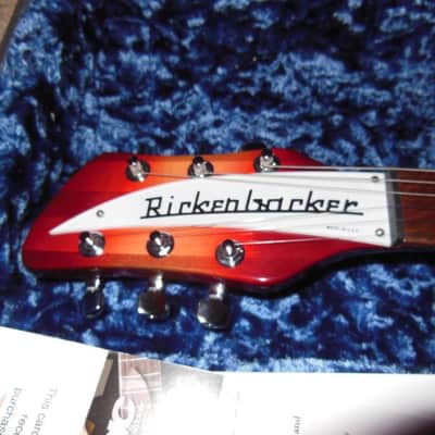 Left Handed Rickenbacker 330 2012 Fireglo image 3