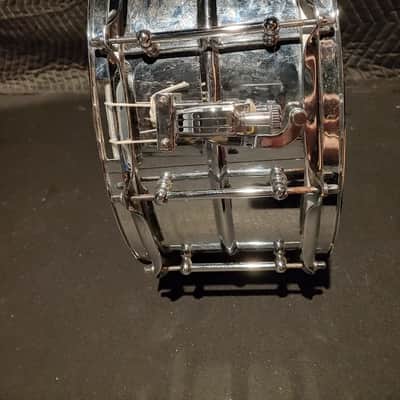 Ludwig LU6514SL Supralite 6.5x14" 10-Lug Steel Snare Drum with P88I Strainer 2021 - Present - Polished Steel Bild 4