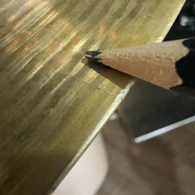 Paiste 20 Signature Dry Ride CRACKED AS-IS Ride Cymbal image 8