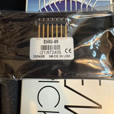EMG 89 & 89R Active Pickup Set - Black Calibrated Bridge & Neck Pair (Open Box / Mint Sealed Pickups) image 3