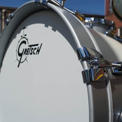 Gretsch USA Brooklyn Series 3pc Maple/Poplar Shell Pack SILVER MIST DUCO Satin Finish | 12''/14''/18'' image 16