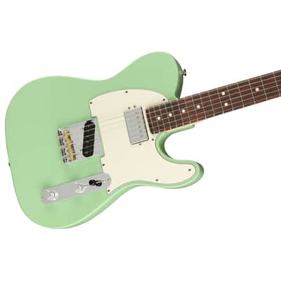 Fender American Performer Telecaster Hum - Satin Surf Green w/ Rosewood Board image 2