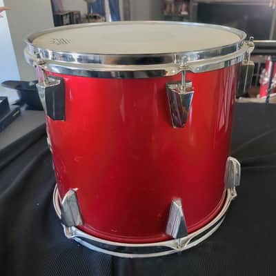 Tama Rare Vintage Granstar Custom 13" x 12" Tom 1988 - Lipstick Red image 3