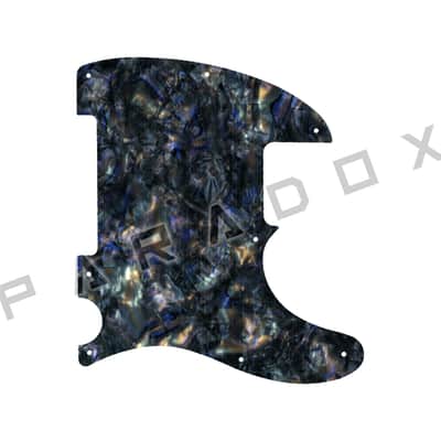 Custom Pickguard For 2023 - 2025 Made in Indonesia Squier Sonic Esquire H - Black Abalone/White/Black/White .090"