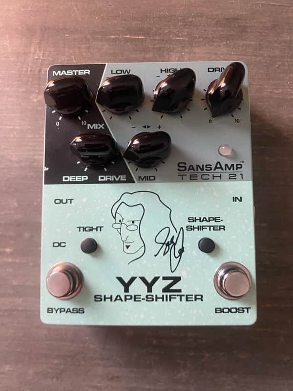 Tech 21 Geddy Lee YYZ Shape-Shifter Signature SansAmp Bass Drive 2022 - Present - Seafoam image 1