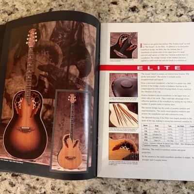 Ovation Catalog 1994 Viper Adamas II elite standard custom legend balladeer celebrity ultra deluxe image 3