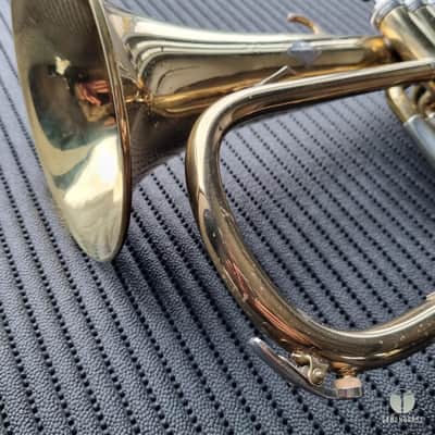 Legendary Couesnon flugelhorn - factory lacquer finish, case, mouthpiece, lyre gamonbrasss image 19