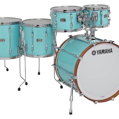 Yamaha Recording Custom 10/12/14/16/22x14" 5pc Shell Pack Surf Green - IN STOCK! image 3