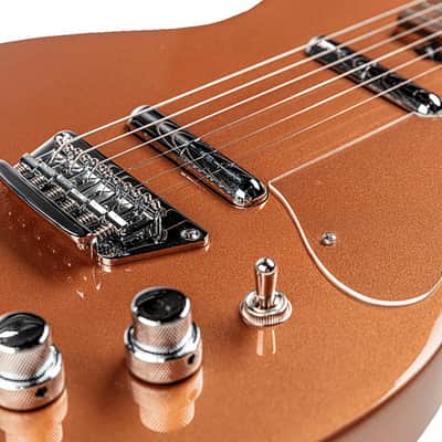 Silvertone - 1303 CM Single Cut Bolt-on Lipstic Pickups image 4