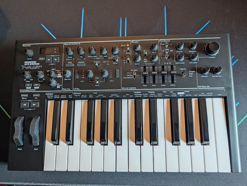 Novation AFX Station 25-Key Monophonic Synthesizer 2020 - Present - Black image 1