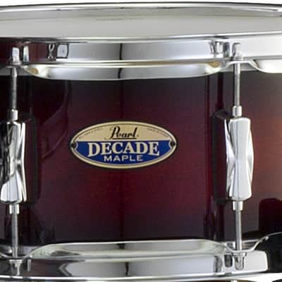 Pearl Decade Maple 14x5.5" Deep Red Burst Lacquer Kit Snare Drum | #261 | NEW | WorldShip | Authorized Dealer image 1