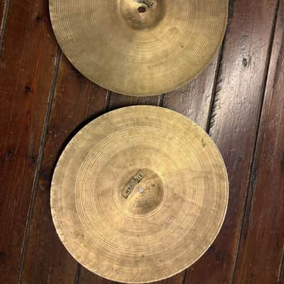 Zildjian K Istanbul HiHat 14 Old Stamp IV A 1957-58 image 5