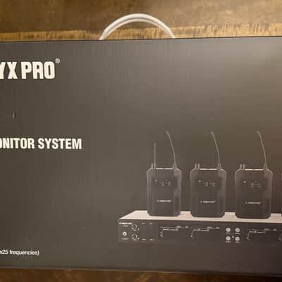 Phenyx Pro PTM-33 UHF 4-channel IEM Wireless In-Ear Monitor System 900MHz image 1