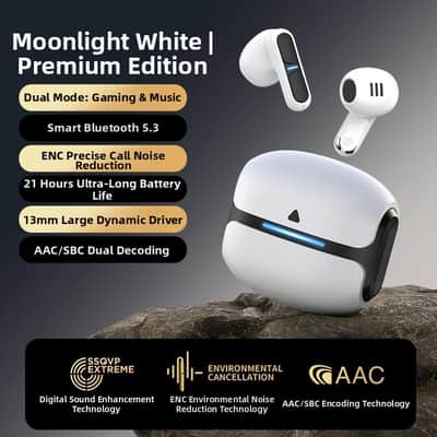 TG11 Open-Ear Bluetooth Earbuds: In Ear, IPX5 Waterproof, Noise Cancelling, 32H Playtime, Low Latency Gaming Mode, NFC Touch Connect image 6