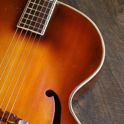 1953 Epiphone De Luxe Acoustic Archtop Guitar Sunburst From Tommy Shaw of STYX Collection+OHSC(4528) image 7