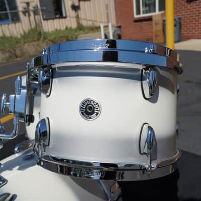 Gretsch USA Brooklyn Series 3pc Maple/Poplar Shell Pack SILVER MIST DUCO Satin Finish | 12''/14''/18'' image 4