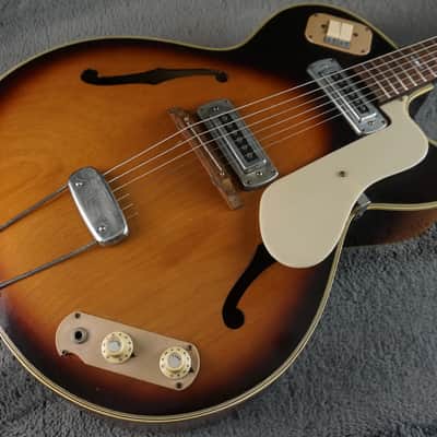 Teisco EP-14 1960s - Brown Burst Hollow Body Electric image 6