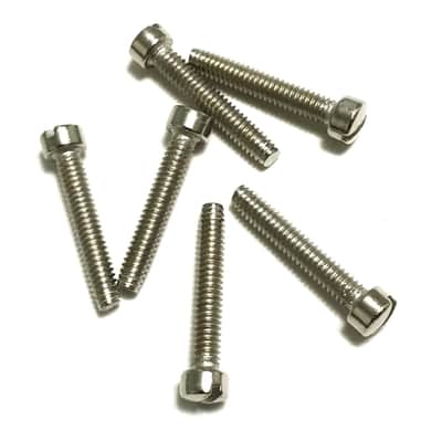 US Humbucker / P90 Guitar Pickup Pole Piece Fillister Screws Nickel 6pcs image 2