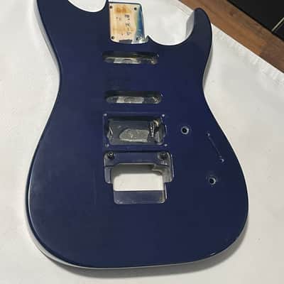 1989-91 Japan Charvel 375 Deluxe Blue Flame Maple Guitar Body Floyd Ready image 3