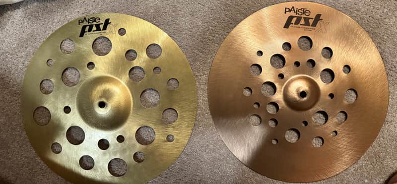 Paiste 14" PST X Swiss Flanger Stack Cymbals 2015 - Present - Traditional image 1