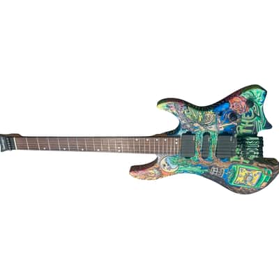 One Off BootLegger Guitar Absinthe Green Fairy 2025 - Custom Art California Build image 6