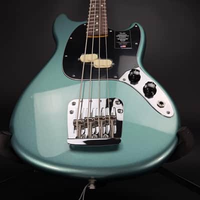 Fender American Professional Classic Mustang Bass - Faded Sherwood Green Metallic image 3