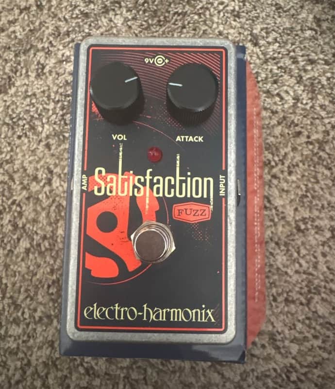 Electro-Harmonix Satisfaction Fuzz 2014 - Present - Blue / Red image 1