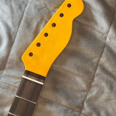 Guitar Neck Fits , Tele , Rosewood, 9.5 radius, Bone Nut Vintage Nitro image 1