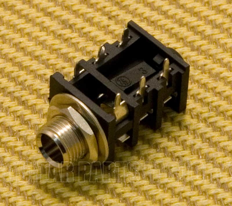 007-9773-000 Genuine Fender Amp Jack Stereo w/SL Shunt SJ6347-A-6P image 1