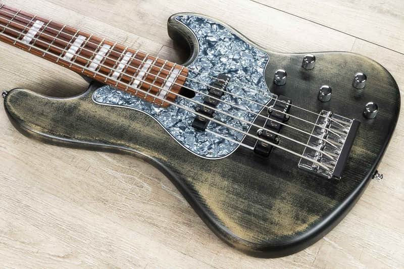 Mayones Jabba Hadrien Feraud HF5 Bass, Antique Black, Delano Pickups, Pau Ferro image 1