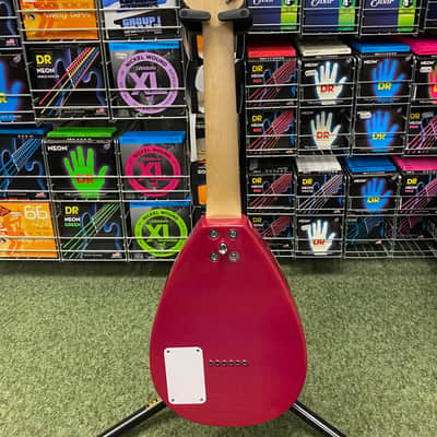 Vox Mini MKIII travel guitar teardrop shape in loud red finish image 4