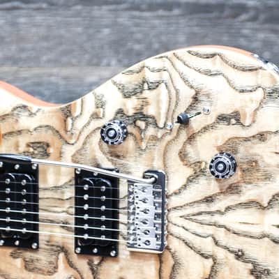 PRS SE Custom 24 Burled Ash Limited Edition Natural Electric Guitar w/Bag #G110243 image 7