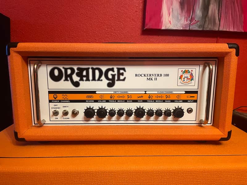 Orange Rockerverb 100 MK II 2-Channel 100-Watt Guitar Amp Head