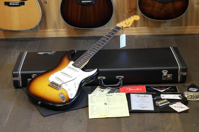 2020 Fender Custom Shop '64 Stratocaster Electric Guitar Relic Sunburst + COA OHSC image 1