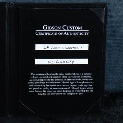 Gibson Custom Les Paul Custom Axcess Peacock Widow Gloss CS600034 image 7