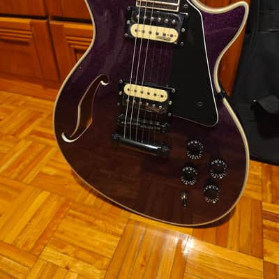 ESP LTD PS-1000 Xtone - Purple Sparkle Semi hollow single Cut with Wilkinson Humbucker guitar ec 1000 image 9