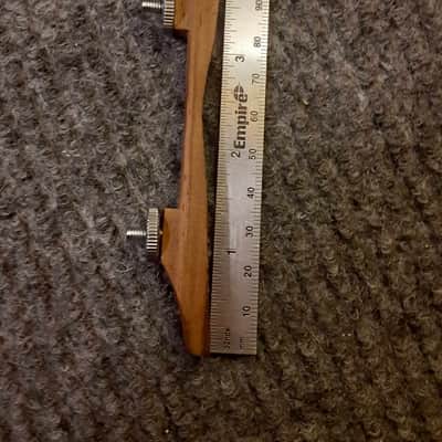 Unbranded NOS Mandolin Bridge Base w/ Thumbscrews image 4