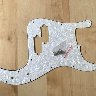 Precision P Bass Pickguard - White Pearl image 2