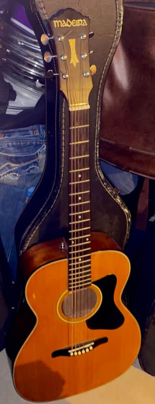 1970's Madeira A-4 000/OM Acoustic Guitar Made in Korea "Project" image 1