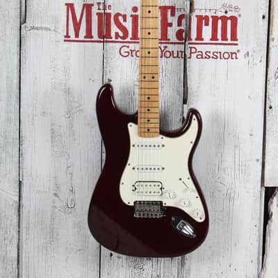 Fender 1999 Standard Strat HSS Electric Guitar Midnight Wine with Gig Bag image 4
