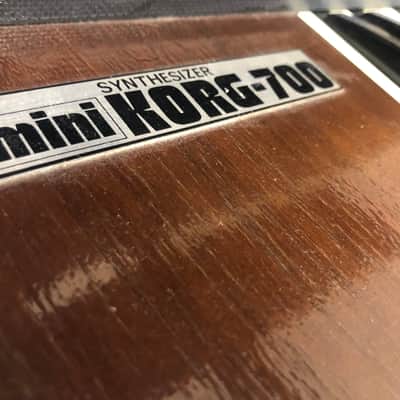 Korg  MiniKORG 700 37-Key Analog Synthesizer 1973 - 1974 - Wood image 5