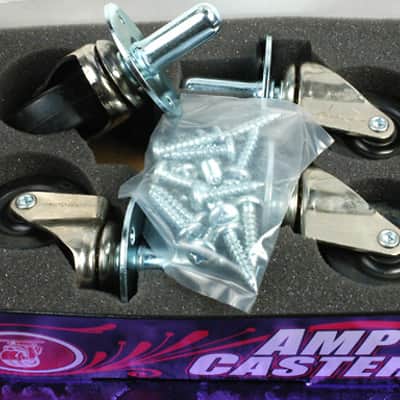 Ernie Ball Model 6102 Amplifier Amp Pop In Swivel Casters, Set of Four. image 1