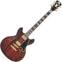 D'Angelico Deluxe Dc Mini Double Cutaway w/ stop-bar tailpiece Satin Brown Burst