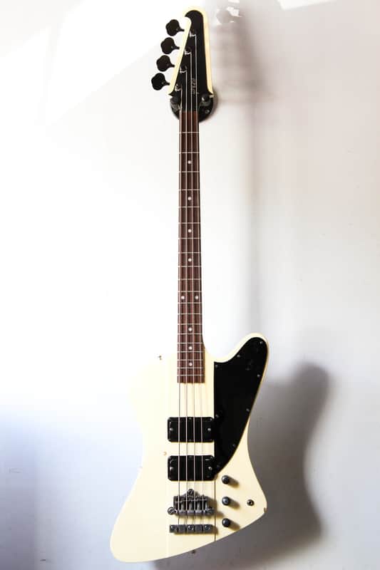 Rare Japan Greco Thunderbird bass TB 1989 Vintage White image 1