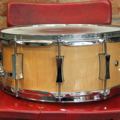 Pork Pie  6x14 Flamed Curly Maple 2008 snare drum image 10