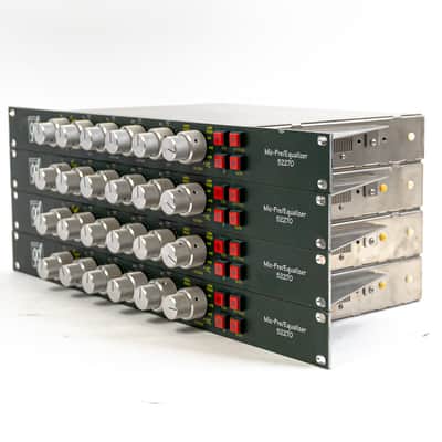 Four Daking 52270 Mic/Line EQ Preamps w/ Quad-Output Power Supply - Pristine Studio Clarity image 4